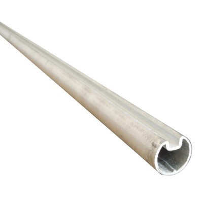 Tubular shaft with keyway for sectional garage door